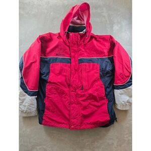 Columbia Sportswear Coat Mens XLT Red Core Interchange Hood Jacket With Liner